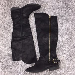 Gold Detailed Riding Boots